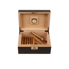 DS Luxury high-grade custom carved wooden cigar box with password lock